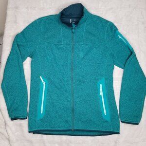 Arc'teryx Covert Full Zip Jacket COZY in a BLUE GREEN TEAL color Size MEDIUM